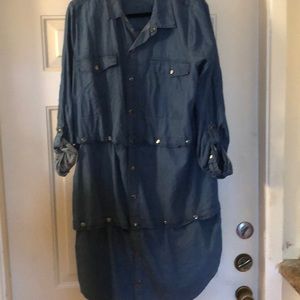 Multifunctional Eloquii Denim dress in size 18